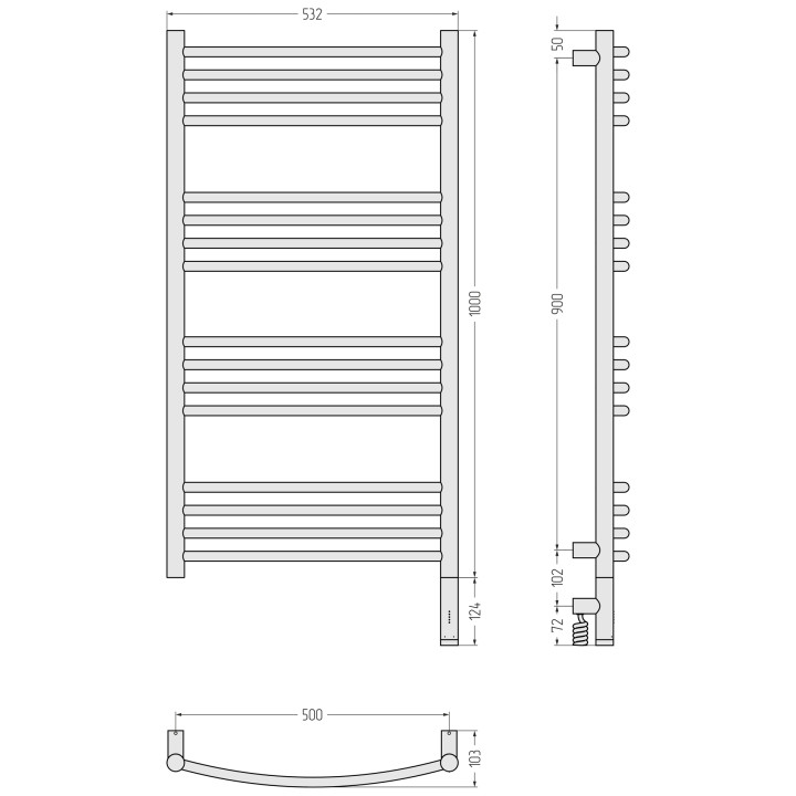 Сунержа 051-6003-1050 полотенцесушитель электрический