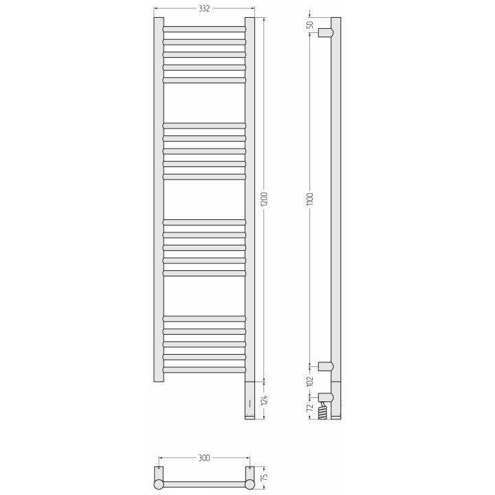 Сунержа 032-6005-1230 полотенцесушитель электрический
