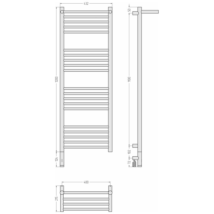 Сунержа 03-6006-1240 полотенцесушитель электрический