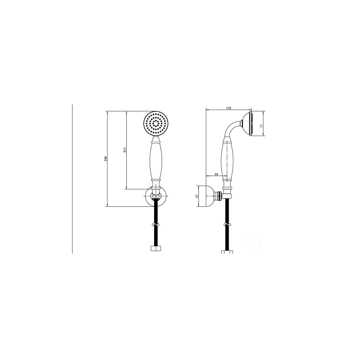Boheme Medici 407 душевой набор Bronze