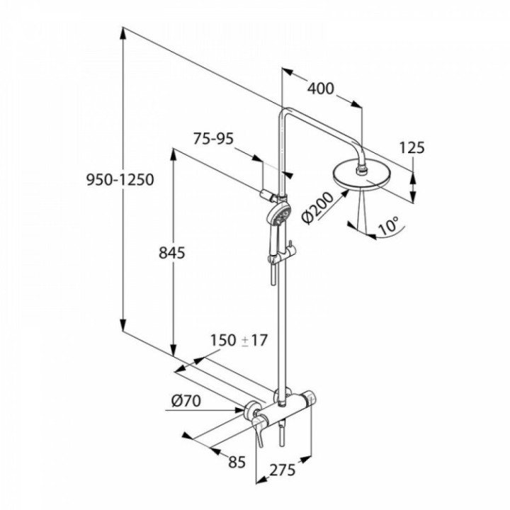 Kludi 6808505-00 LOGO душевая система