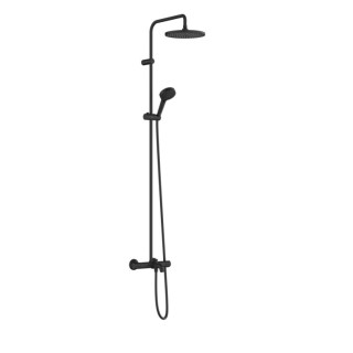 Hansgrohe Vernis Blend Душевая система термостатическая с изливом Matt Black, Nero Opaco