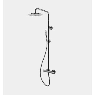 Fima Carlo Frattini Shower column Душевая система термостатическая Brushed Nickel