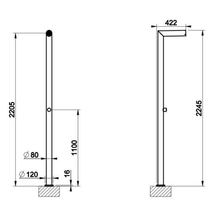 Gessi 63201#299 душевая система Matt Black