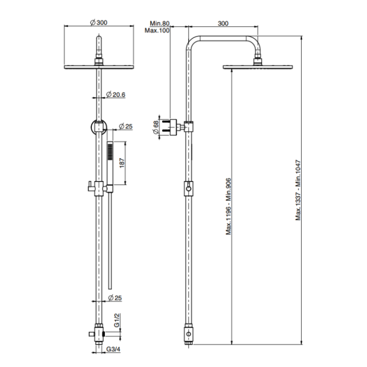 Fima Carlo Frattini F2120LNS душевая система