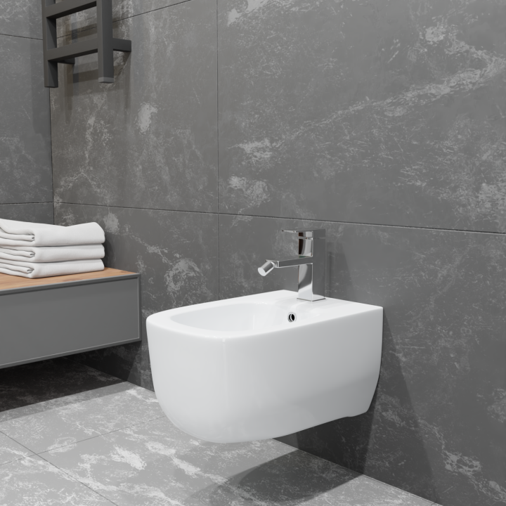 Биде Charus Kelston 35x51 см белый глянцевый, BD700-142W