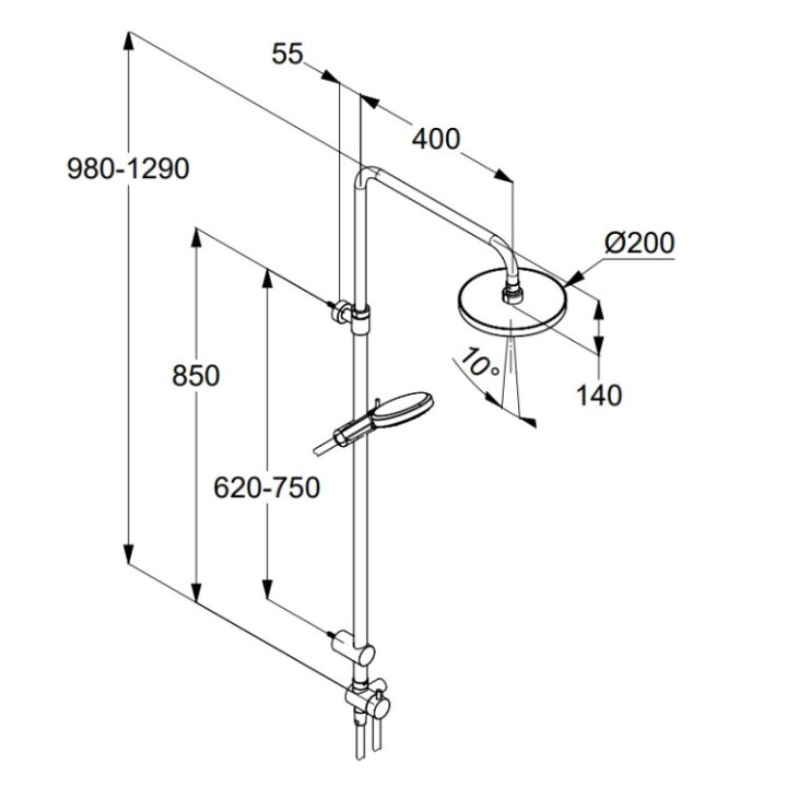 Kludi DIVE 6908005-00 душевая система
