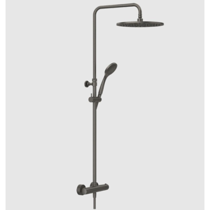 Gessi 35177#707 душевая система Black Metal Brushed