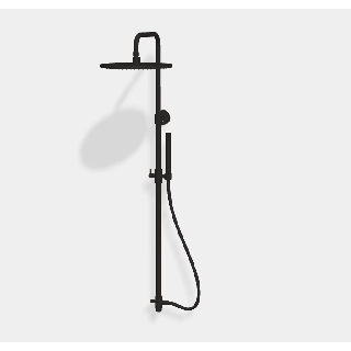 Fima Carlo Frattini Shower column Душевая система Black Chrome, Polished Black chrome