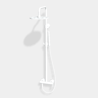 Fima Carlo Frattini Shower column Душевая система Matt White, Bianco Opaco