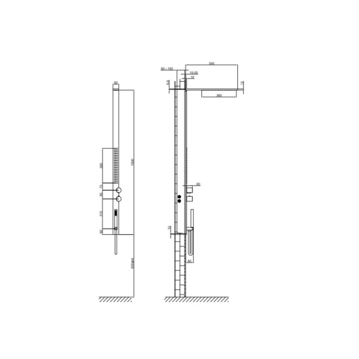 Fantini 72 38 H001 душевая система Steel