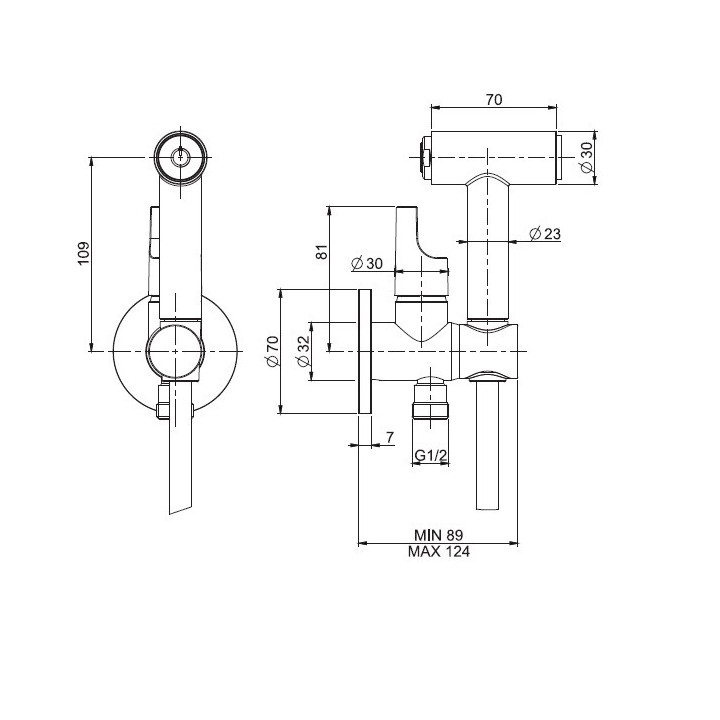 F2320/4CR Fima Collettivita гигиенический душ
