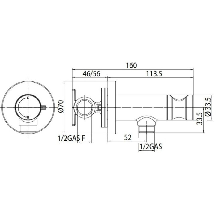 Bossini E37008B.022 скрытый гигиенический душ