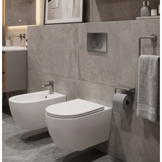 Биде Charus Kelston 35x51 см белый глянцевый, BD700-142W