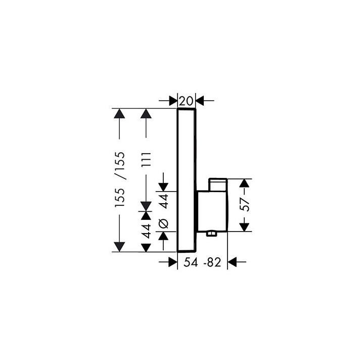 Hansgrohe 15762000 смеситель для душа скрытый монтаж