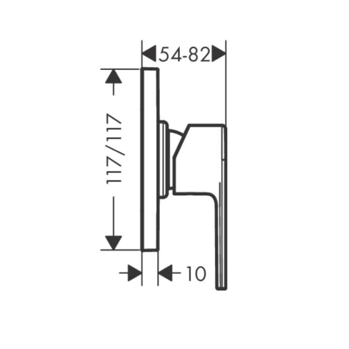 Hansgrohe 71658000 смеситель скрытый для душа