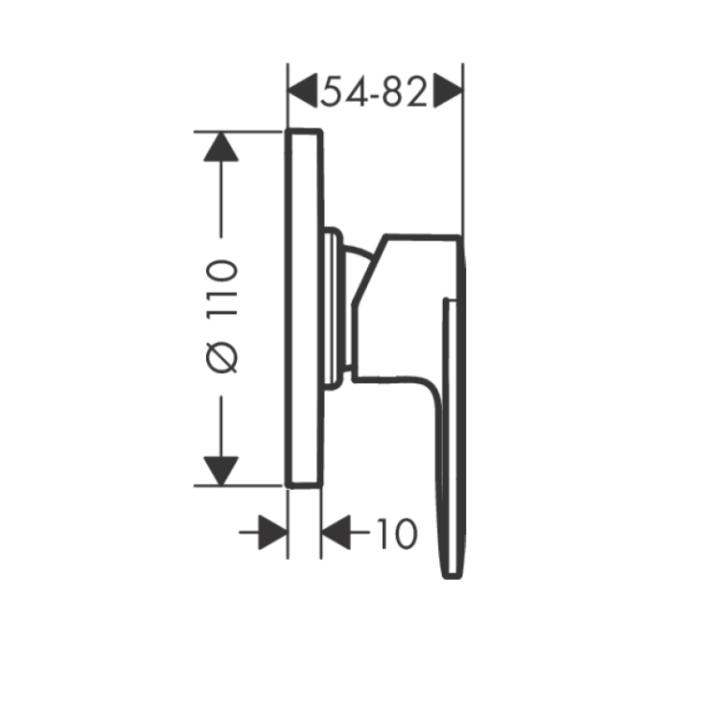 Hansgrohe 71649000 смеситель для душа скрытый монтаж