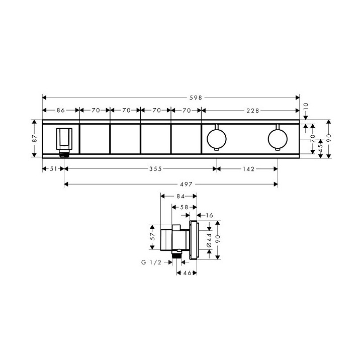 Hansgrohe 15357400 термостатический смеситель RainSelect