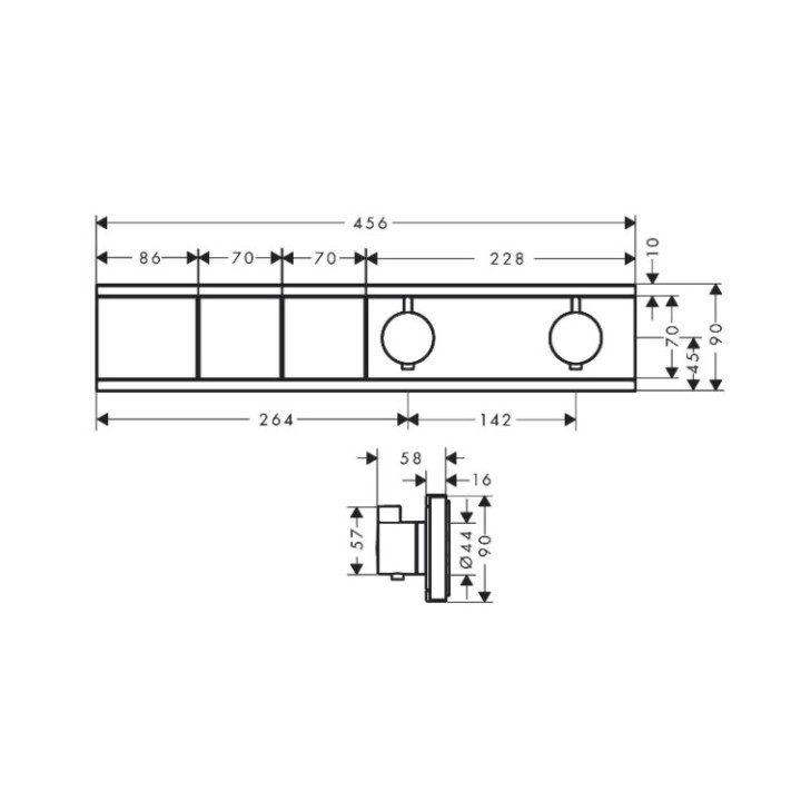 Hansgrohe 15380700 смеситель термостатический белый