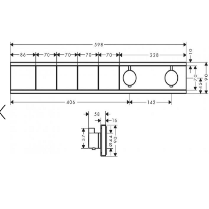 Hansgrohe 15382670 RainSelect смеситель термостатический