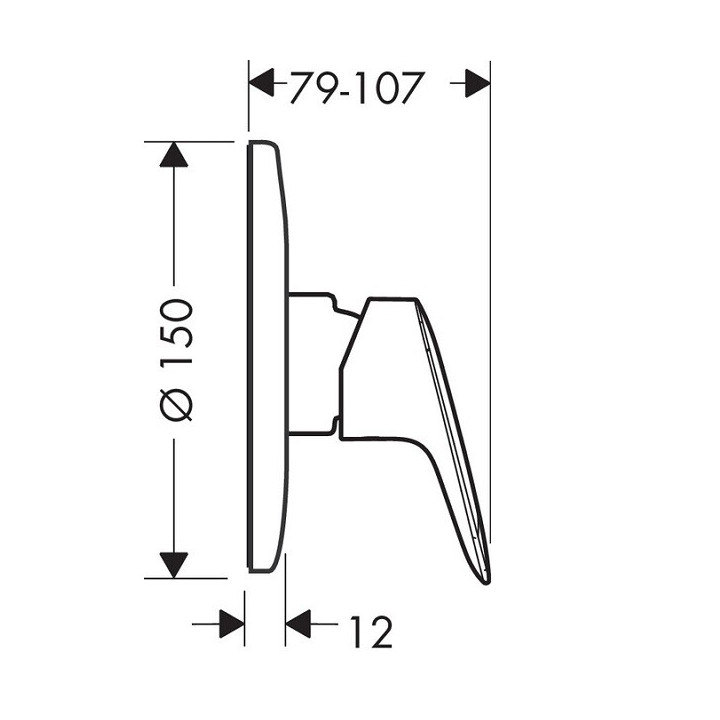 Hansgrohe 71666000 смеситель для душа Logis