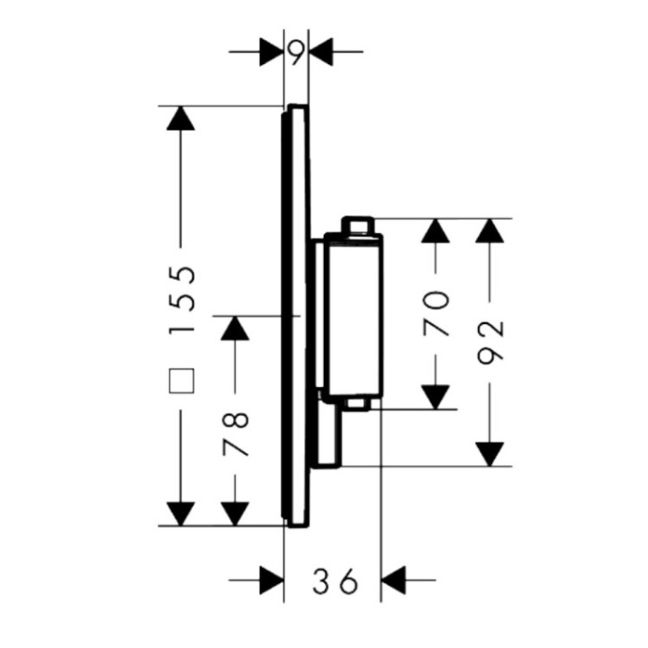 Hansgrohe 33713140 Смеситель для душа, термостат