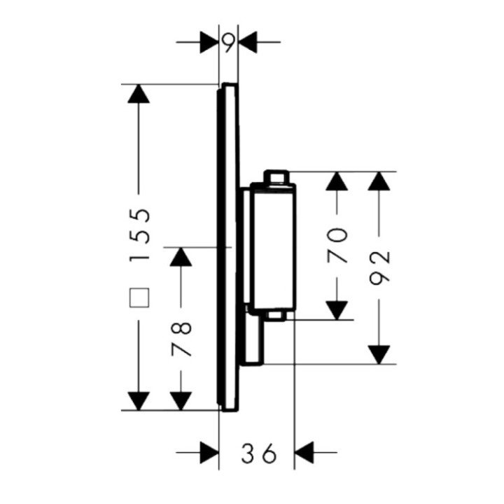 Hansgrohe 33712340 смеситель скрытый для душа