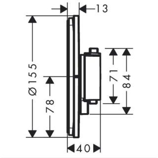 Hansgrohe ShowerSelect Comfort S Смеситель термостатический для душа на 2 потребителя белый матовый
