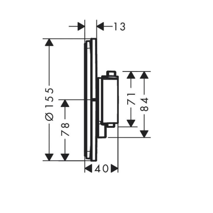 Hansgrohe 15559700 смеситель душа термостат