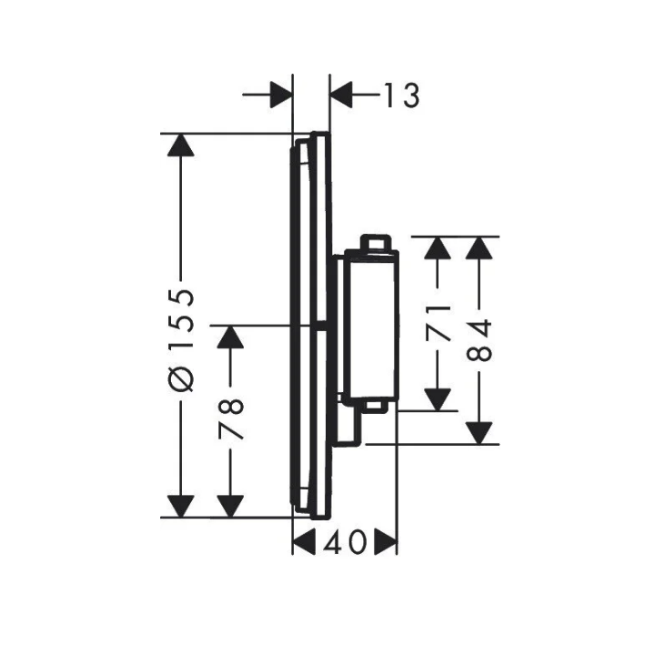 Hansgrohe 15559140 смеситель для душа, бронза