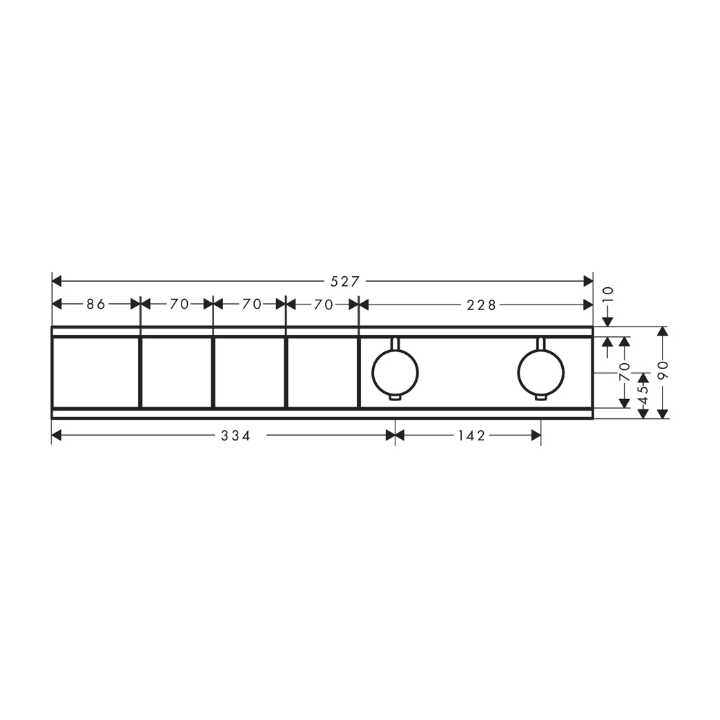 Hansgrohe 15381140 RainSelect термостатический смеситель