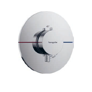 Hansgrohe ShowerSelect Comfort S Смеситель термостатический для душа на 2 потребителя нержавеющая сталь