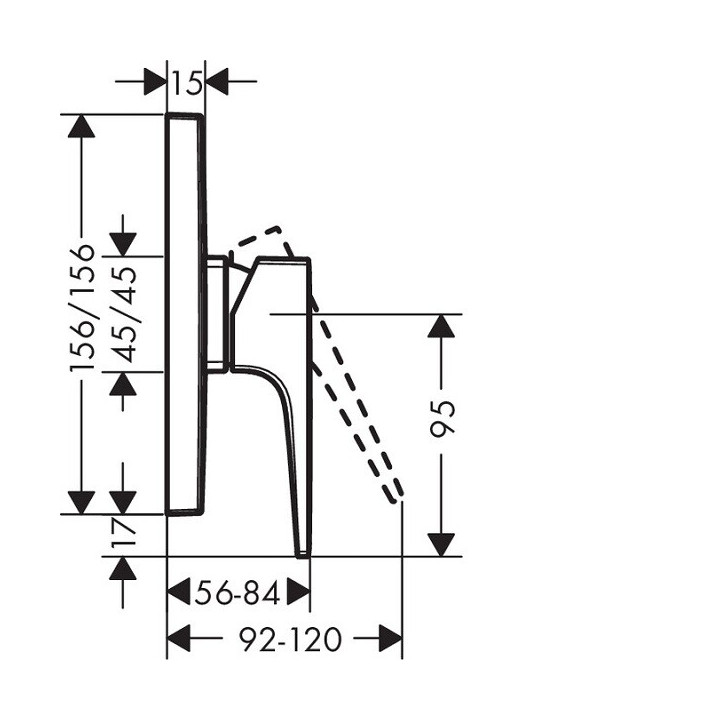 Hansgrohe 32565000 смеситель для душа скрытый