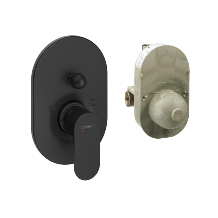 Смеситель Hansgrohe 72448670 Rebris S черный матовый