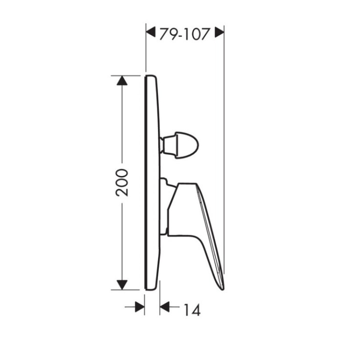 Hansgrohe 71406000 смеситель скрытый монтаж, Logis