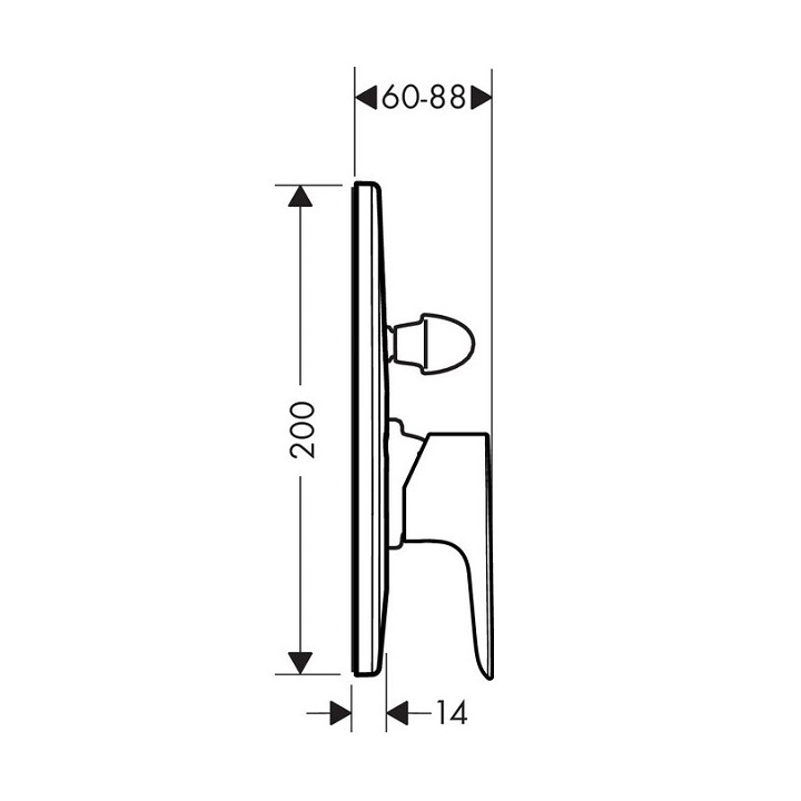 Hansgrohe 71746000 смеситель Talis E для душа
