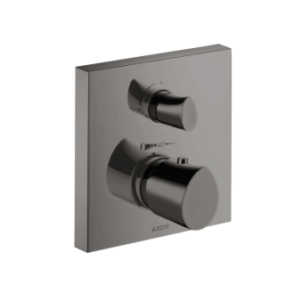 AXOR Starck Organic Смеситель термостатический для душа на 2 потребителя Black Chrome, Polished Black chrome