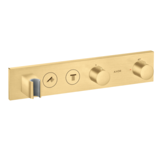 AXOR Showersolutions Смеситель термостатический для душа на 2 потребителя Brushed Gold