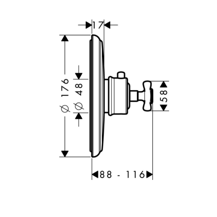 Axor 16815250 Смеситель термостат для душа