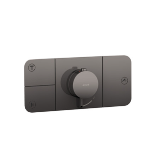 AXOR One Смеситель термостатический для душа на 3 потребителя Black Chrome, Polished Black chrome