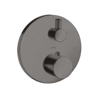 AXOR Uno Смеситель термостатический для душа на 2 потребителя Brushed Black Chrome