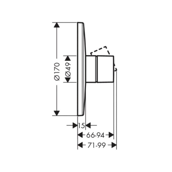 Axor 45605000 смеситель для душа скрытый монтаж