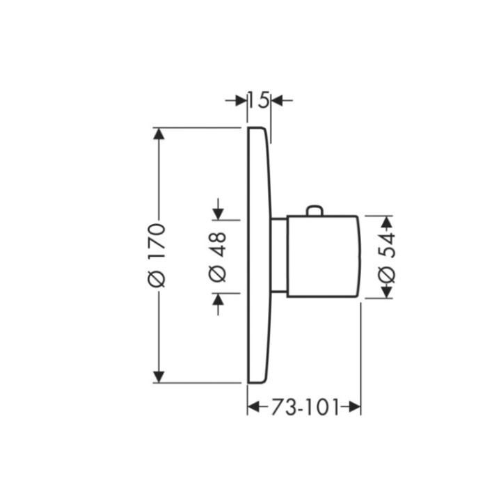 Axor 38715820 термостатический душевой смеситель