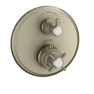 Axor Montreux Смеситель термостатический для душа на 2 потребителя Brushed Nickel
