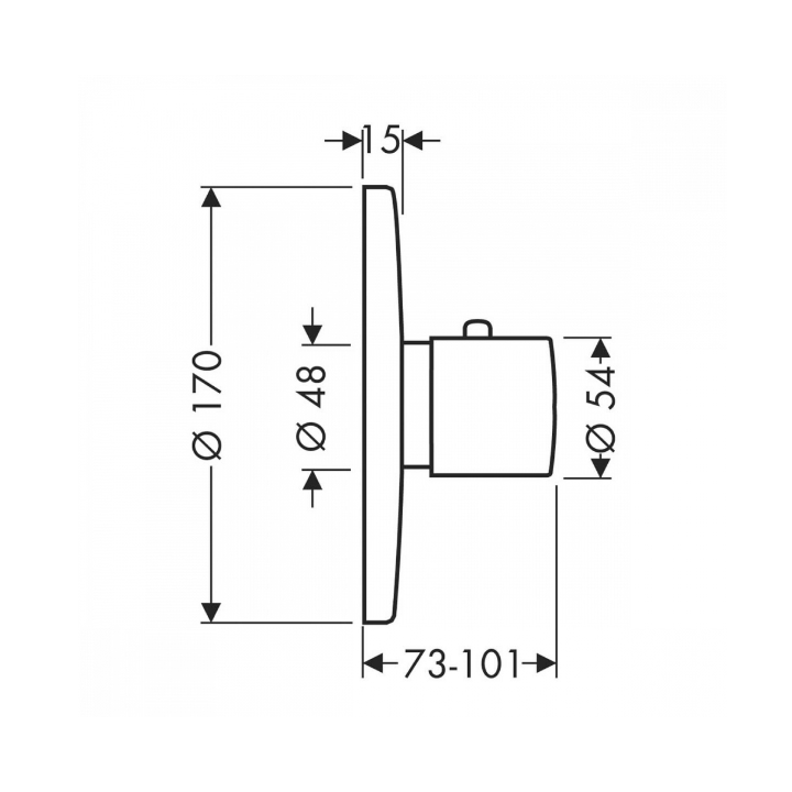 Axor 38715990 смеситель для душа Gold, скрытый