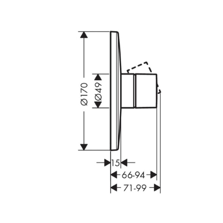 Axor 45605300 смеситель душа скрытый монтаж