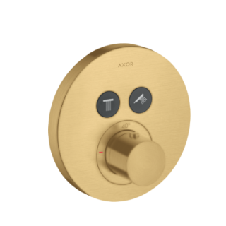 AXOR Showersolutions Смеситель термостатический для душа на 2 потребителя Brushed Gold