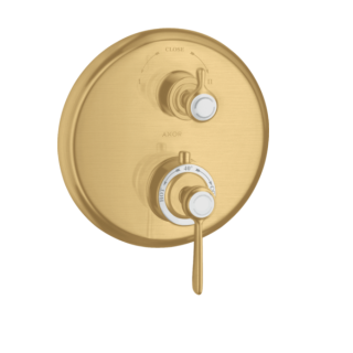 Axor Montreux Смеситель термостатический для душа на 2 потребителя Brushed Gold