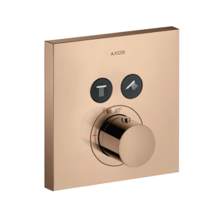 AXOR Showersolutions Смеситель термостатический для душа на 2 потребителя золото красное полированное