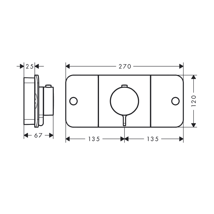 Axor 45712950 термостатический смеситель Copper Brushed